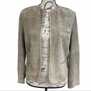 Objectives Suede Jacket Taupe sz M
